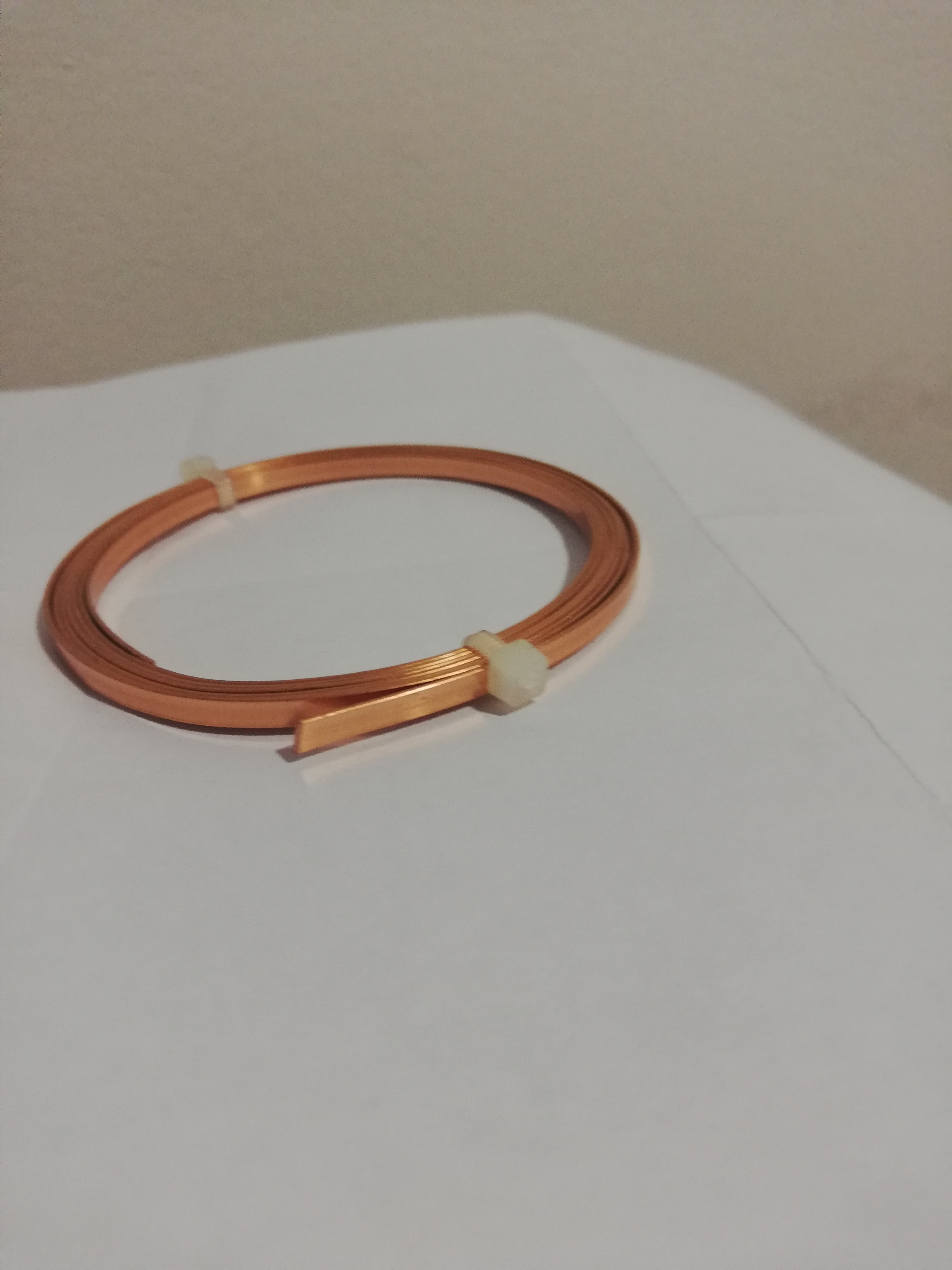 Drôt medený - plochý - 0,5 x 1mm, 5m