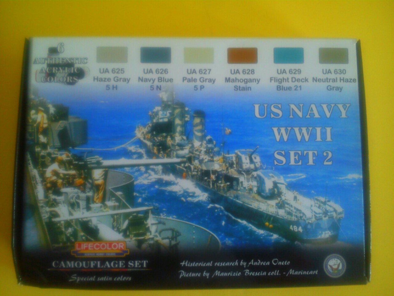 Lifecolor US Navy - sada akrylových farieb 6 ks
