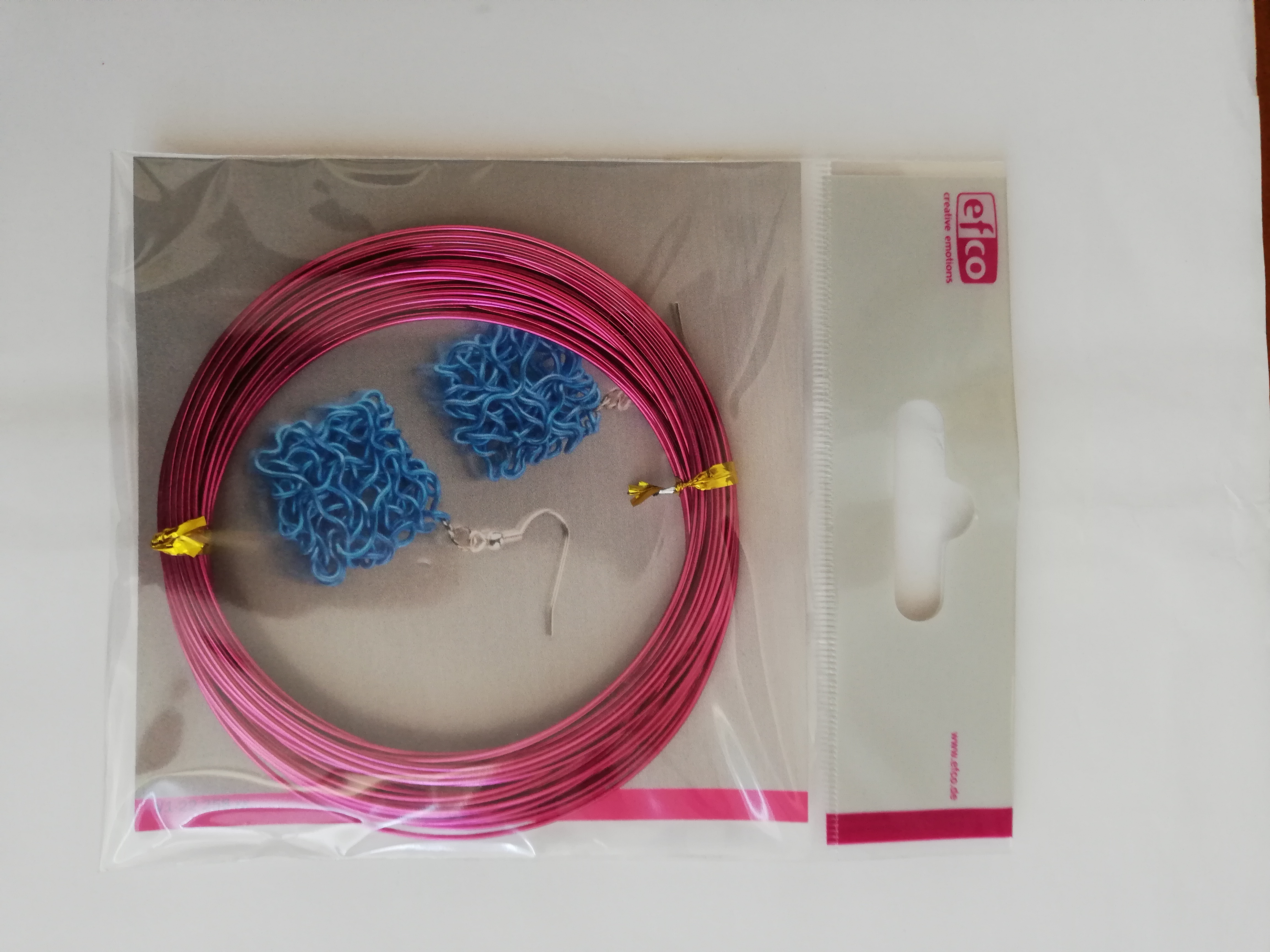 Hliníkový drôt eloxovaný, pr. 1mm, 10 m - ružová farba