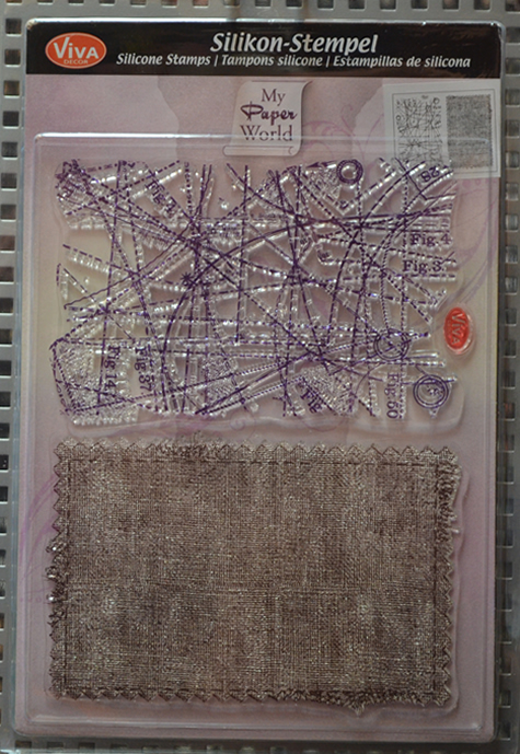 Silikónové razítko Pozadie textil, 14x18cm