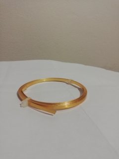 Drôt medený - plochý - 3 x 0,75mm, 1m - ružové zlato
