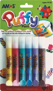 Puffy - nafukovacie farby 6x10,5 ml