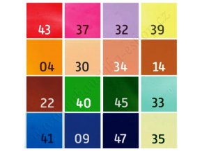 Farebné vosky sada - doplnkové farby, 16ks