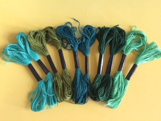Textilná priazda na pletenie náramkov 1., sada farieb, 10 x 8 m