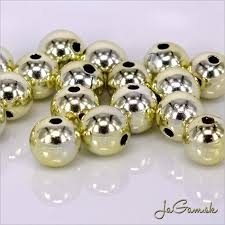 Akrylové perly lesklé, 6 mm , 10 ks - rôzne farby