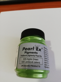 PearlEx - práškový pigment,14 g - 635 jablková zelená