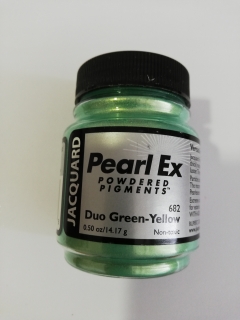 PearlEx - práškový pigment,14 g - 682 duo zelená žltá