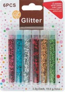 Sada glitrov - 6 dielna, 19,8 g